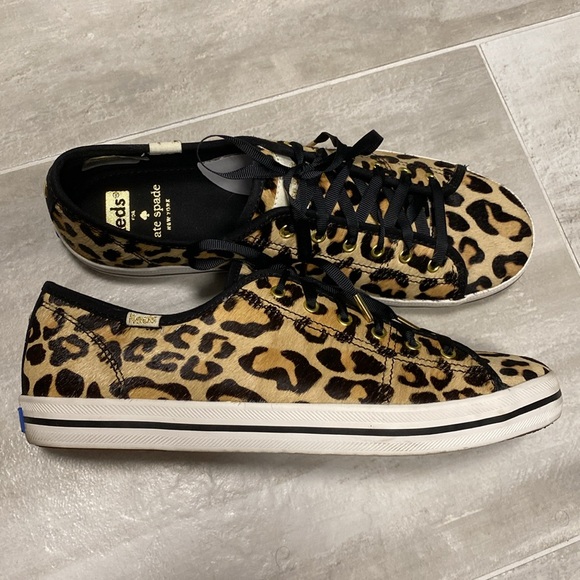 Keds x Kate Spade Kickstart Calf Hair Leopard Sneakers - Picture 4 of 8